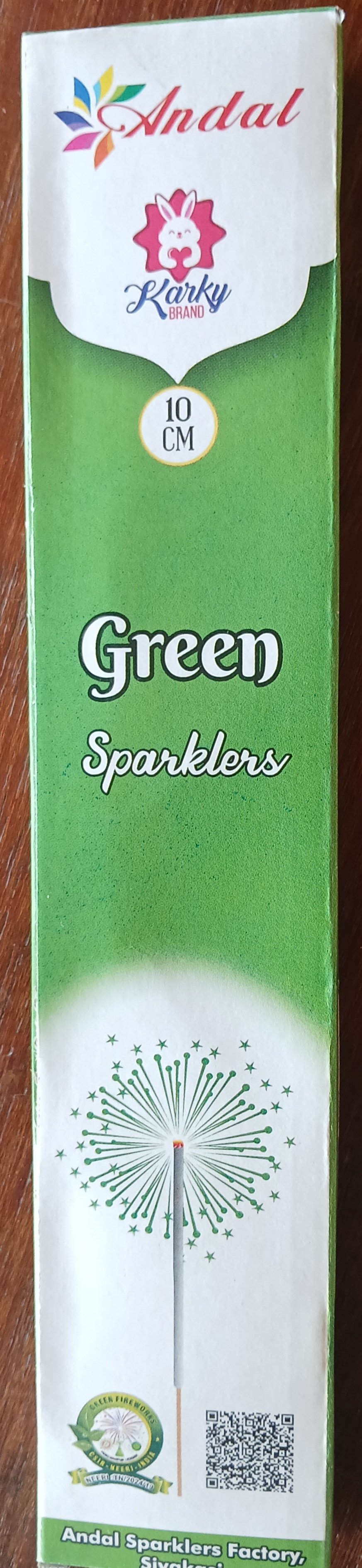 10 cm Green Colour Sparklers